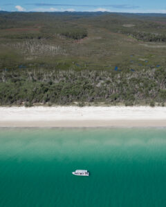 Moon point creek Western Fraser Island and K'Gari Salty Safaris Boat