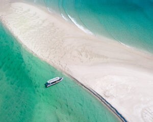K'Gari Salty Safari Boat at Fraser Island
