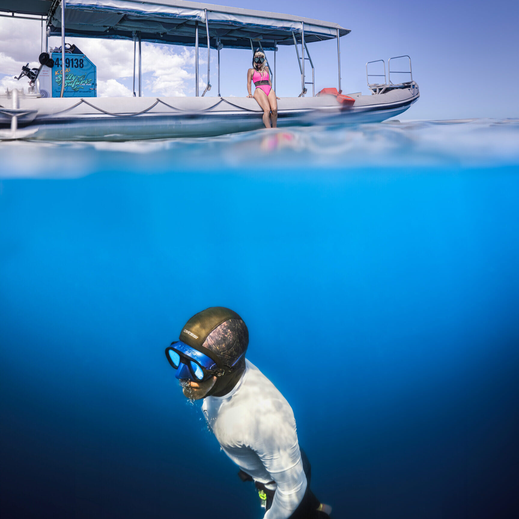 Salty-Safari-Boat-and-Diver-Photo-By-AquaDan-Karma-Dives